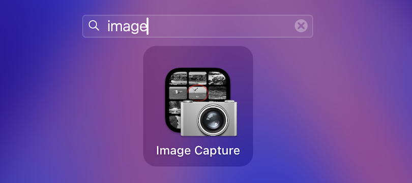 image capture on mac