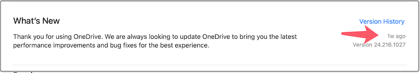 onedrive for mac update