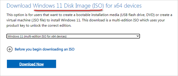 Download Windows 11 ISO Image