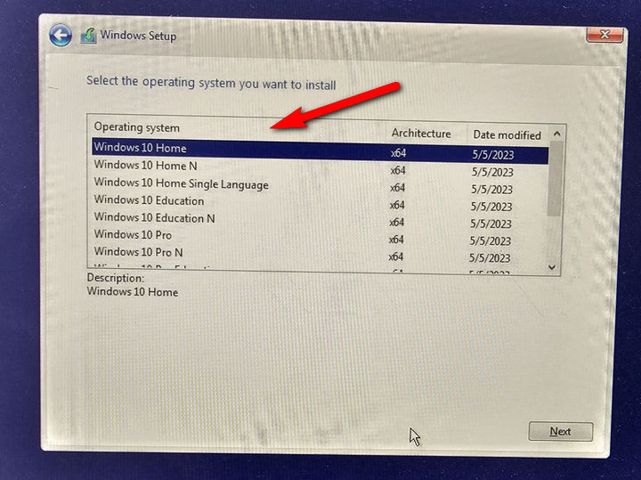 Install Windows 11 from USB